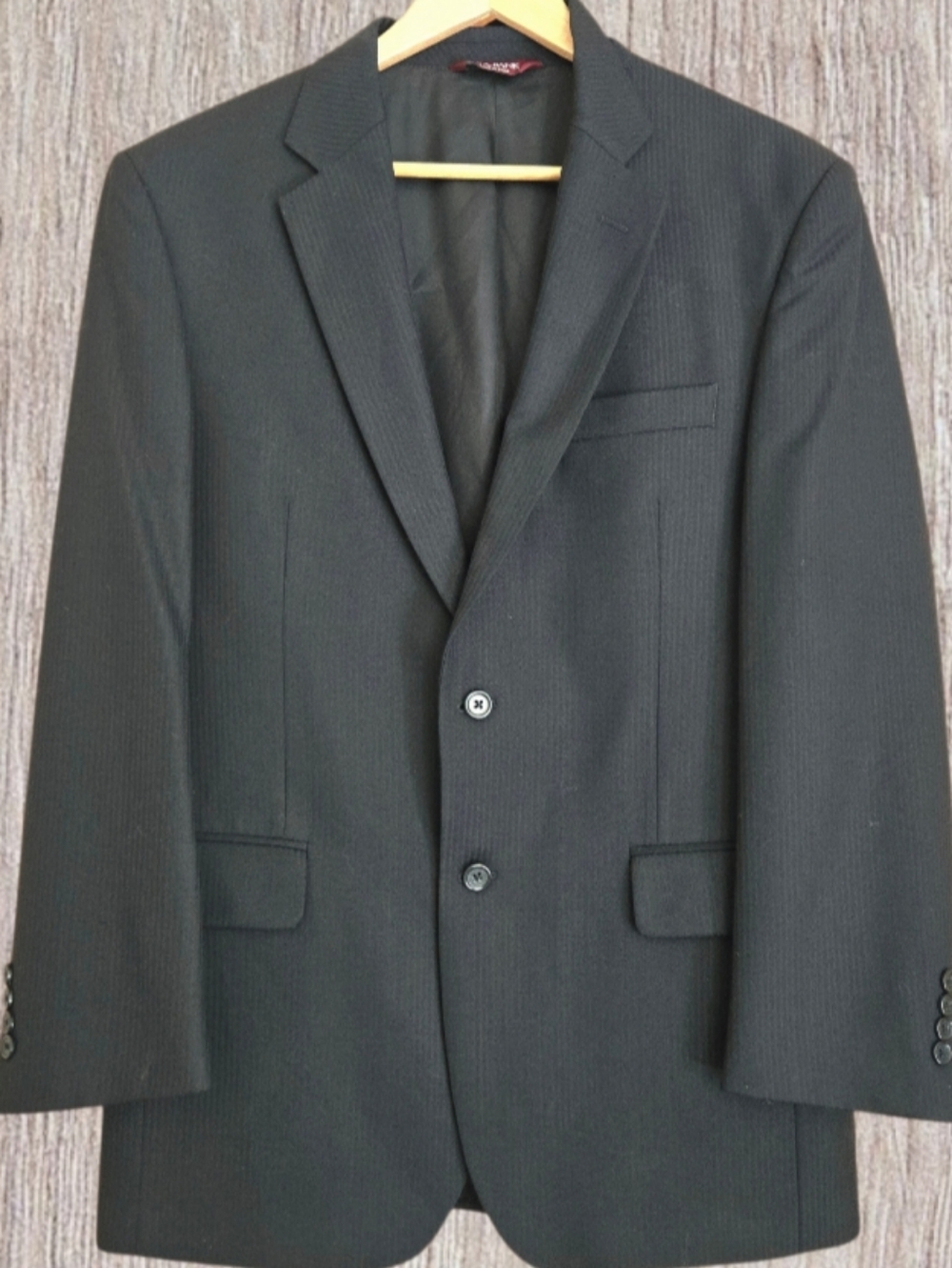 Joseph A Bank Gray Blazer Pinstripe 100% Wool 40R Classic Business  Professional